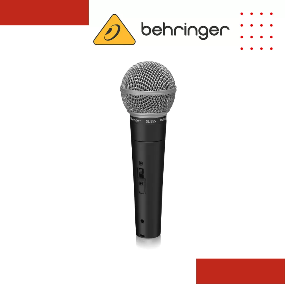 Behringer SL85S Dynamic Cardioid Microphone with Switch and Protective Hardcase