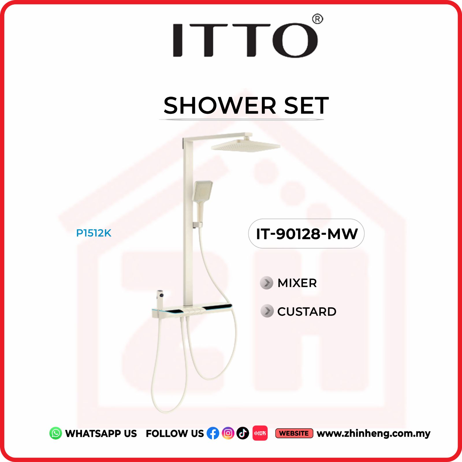 ITTO SHOWER SET  IT-90128-MW