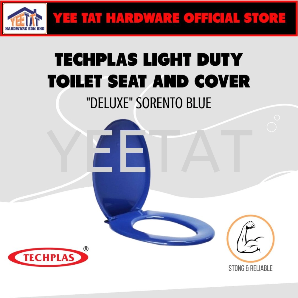 [ TECHPLAS ] TSL-4113 “Deluxe” Toilet Seat & Cover Sorento Blue