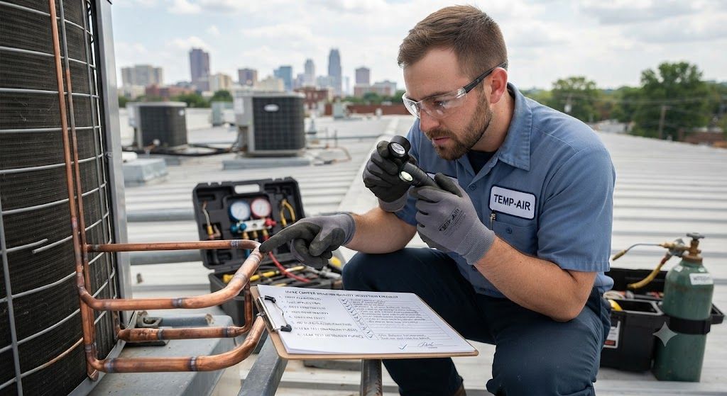 HVAC copper brazing quality inspection checklist