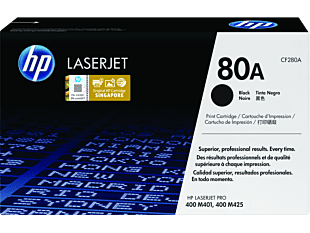 HP 80A Black Original LaserJet Toner Cartridge CF280A
