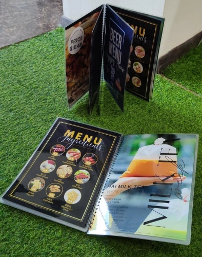 Menu Book A4 (Card+Hard Lamm+Wire O)