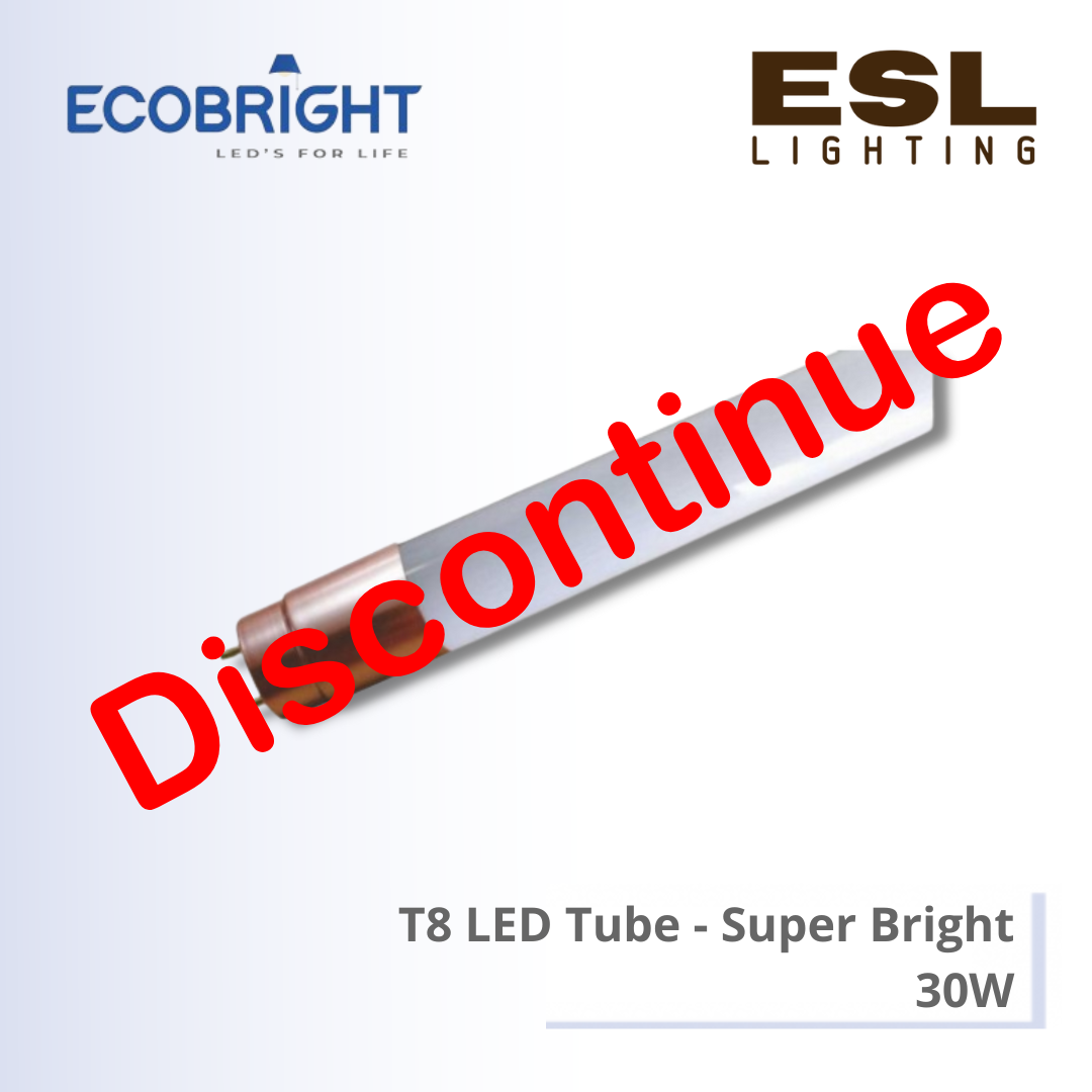 [DISCONTINUE] ECOBRIGHT T8 LED Tube 30W - 30SWT8G [SIRIM] Super Bright 4ft