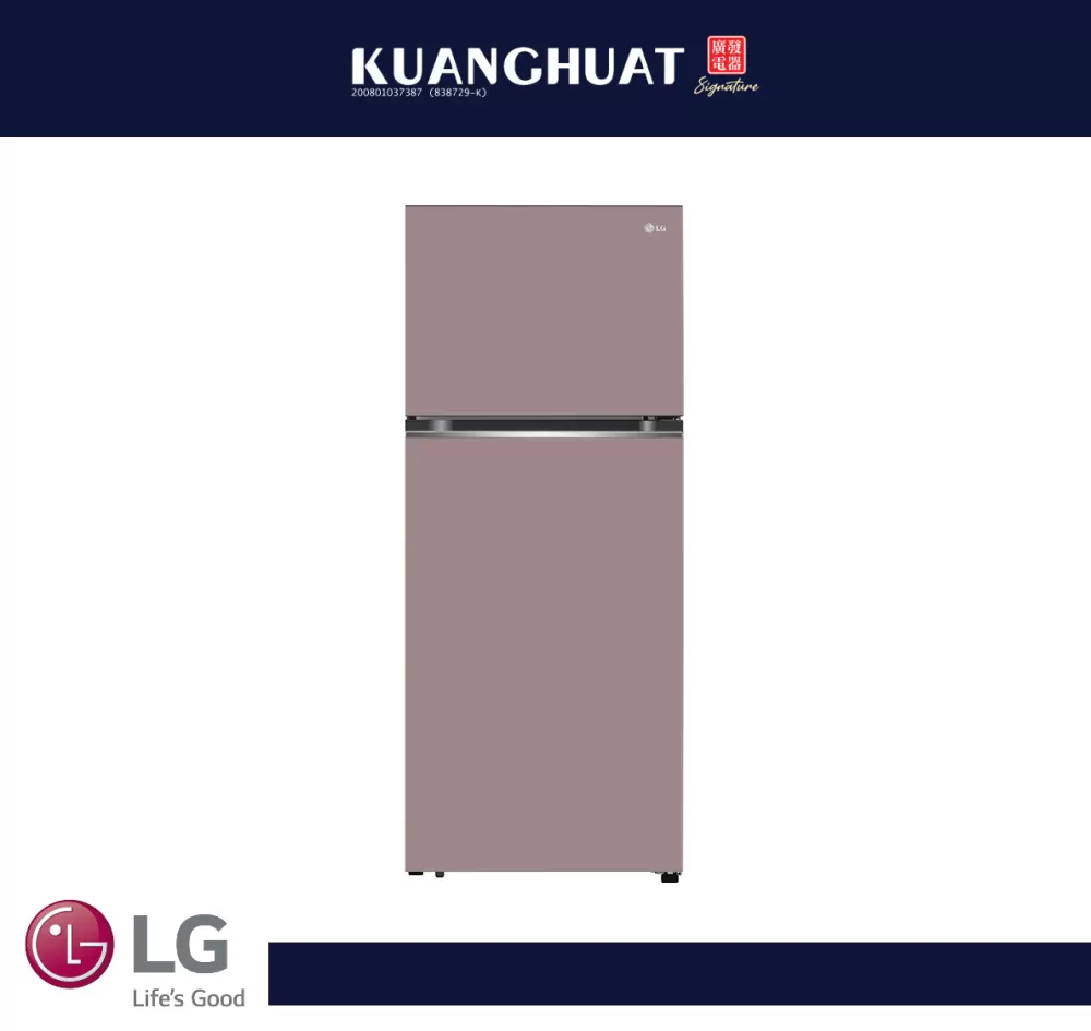 LG 360L Top Freezer Fridge in Clay Pink Finish GN-B332PPGB