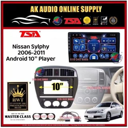 [ MTK 2+32GB ] TSA Nissan Sylphy 2006 - 2011 Android 10'' inch Car player Monitor