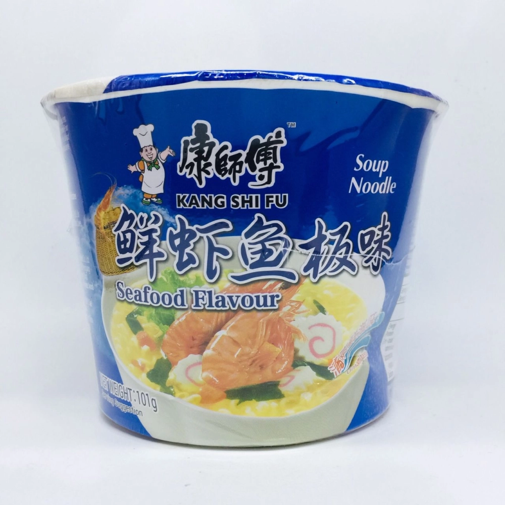 Kang Shi Fu Seafood Flav. Soup Noodle康師傅鮮蝦魚板麵101g