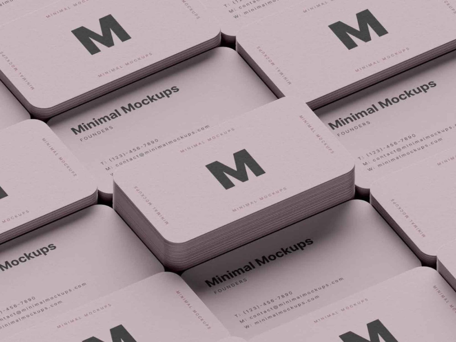 Standard Business Card with Round Corner
