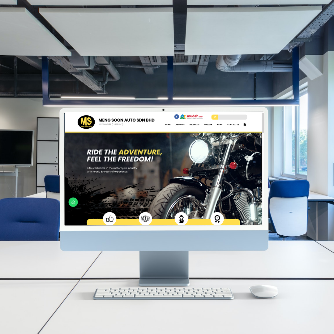New & Secondhand Motorcycle Bahru Website Design & SEO | Johor
