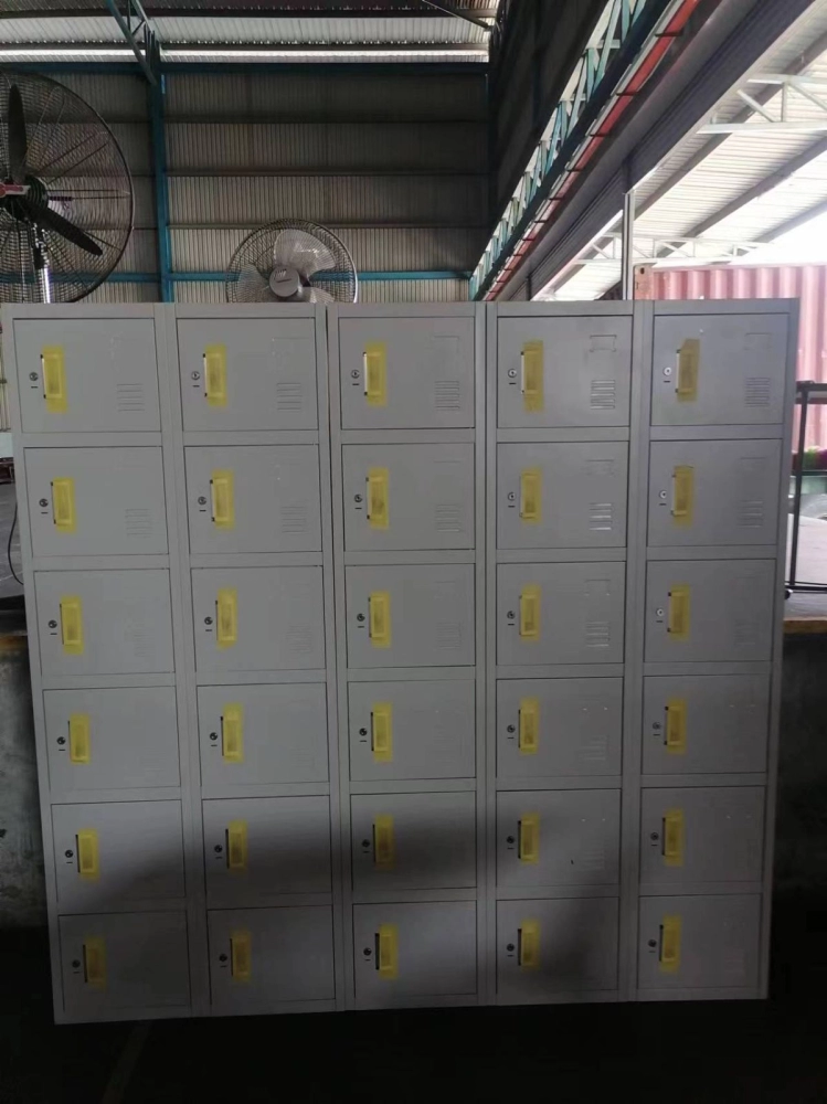 6 Compartment Steel Metal Locker | 30 Compartment Steel Metal Locker | Loker Besi Barang Pekerja Loker Kasut Topi Passport Phone | Hostel Furniture Supplier | Pembekal Loker Besi