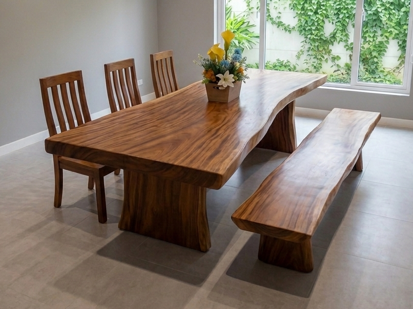 Riverbed Organic Tigerwood Dining Table