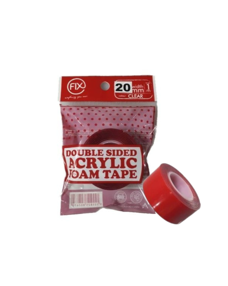 100R DS Acrylic Foam Tape (Clear) | 20x1