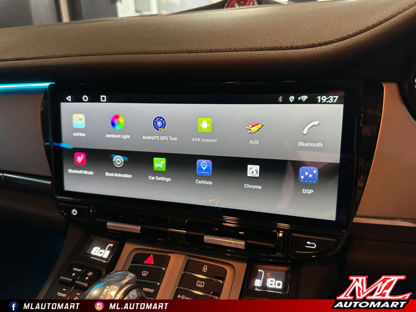 Porsche Panamera 970 Horizontal Style Android Monitor (12.3") 