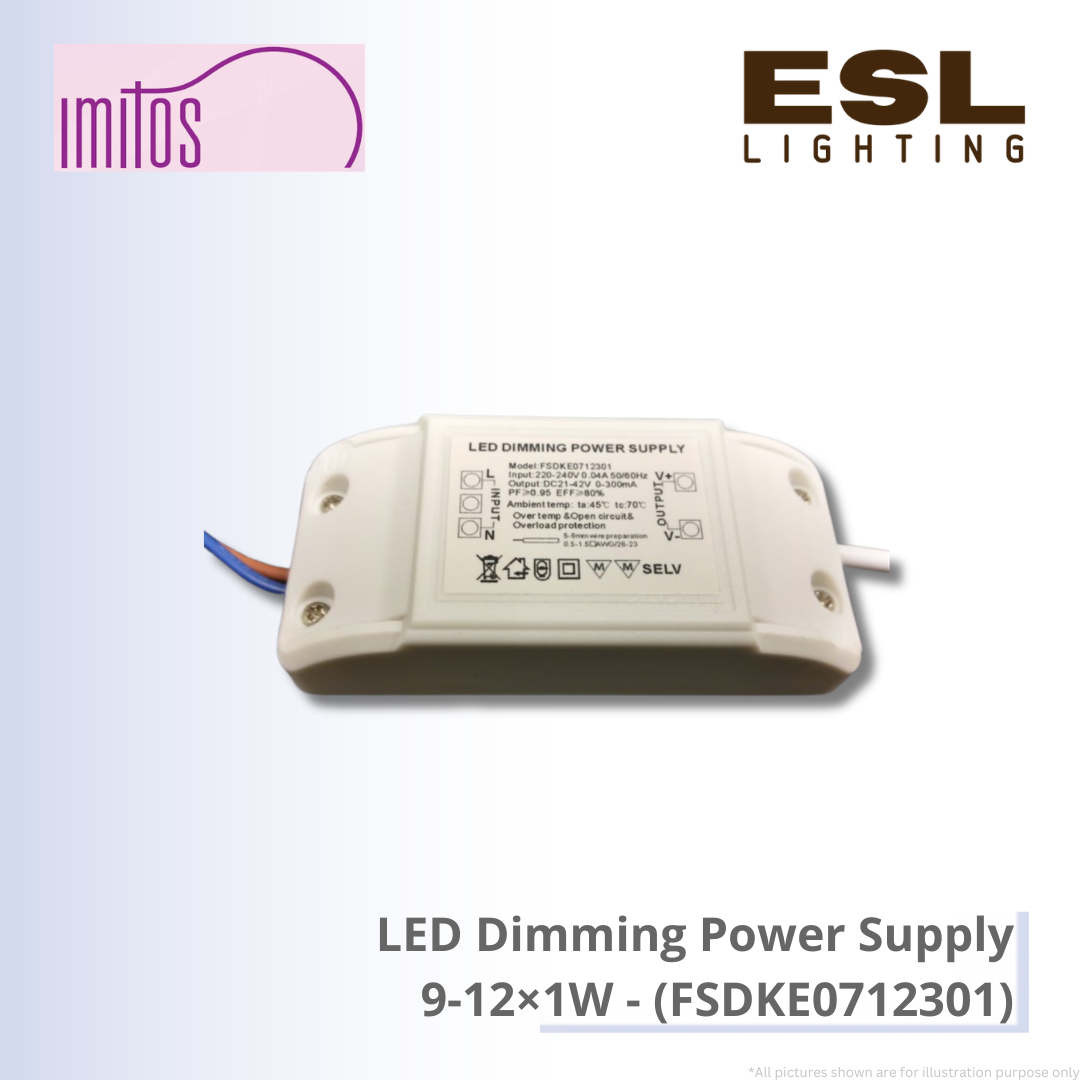 IMITOS LED Dimming Power Supply 9-12×1W - FSDKE0712301