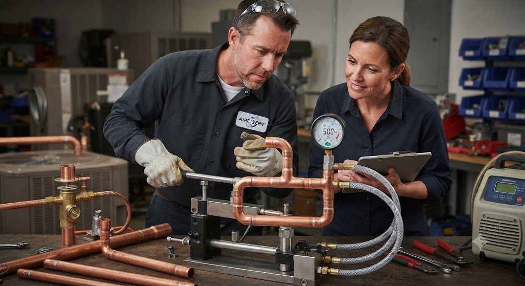 refrigeration copper brazing joint strength testing