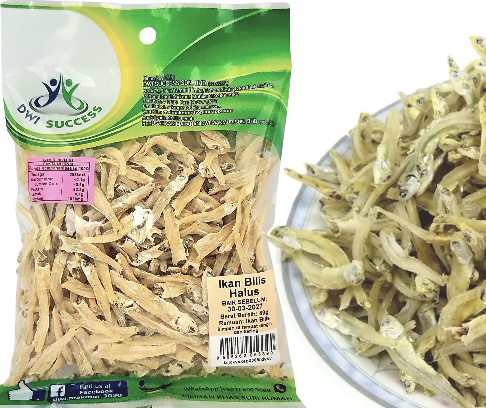 Ikan Bilis Halus 80G RM5.90 X 5 UNITS C.Dwi Success