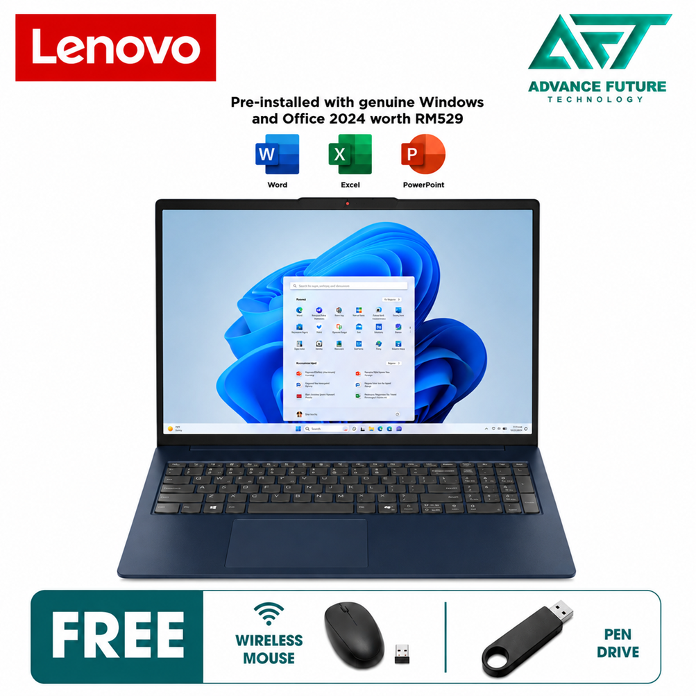 Lenovo IdeaPad Slim 3 16IRH10R 83K5000WMJ 16" WUXGA Laptop Cosmic Blue ( Intel Core 5 210H, 16GB, 512GB SSD, Intel, W11, H&S 2024&M365 )