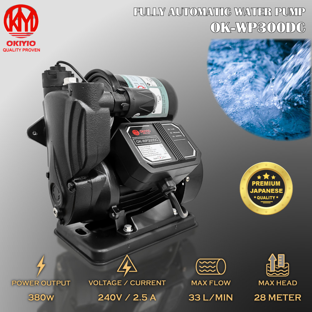 OKIYIO FULLY AUTOMATIC WATER PUMP 380W (1" x 1")