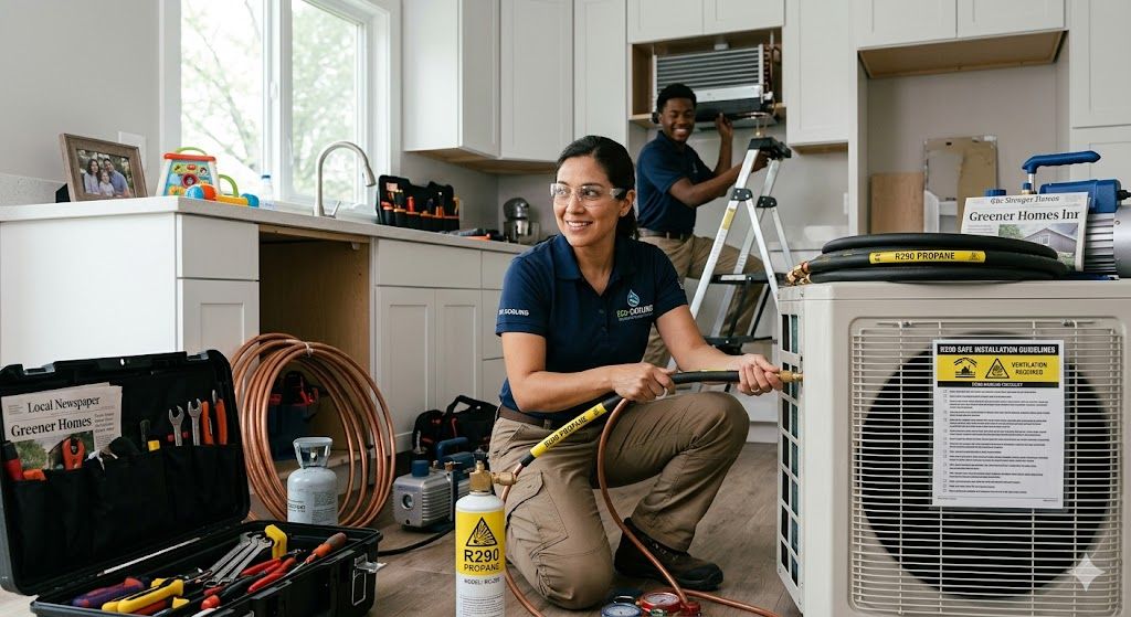 R290 installation safety precautions