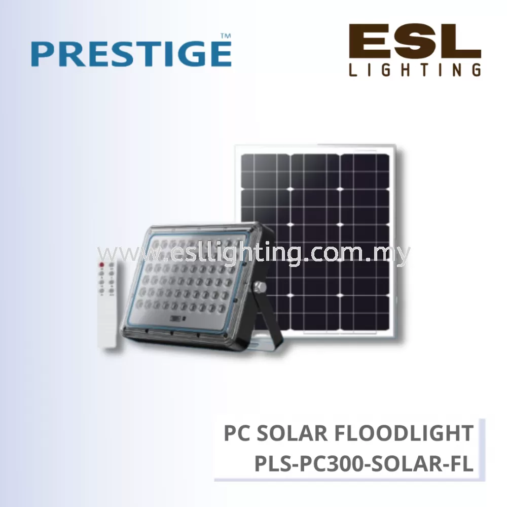 PRESTIGE PC SOLAR FLOODLIGHT 300W - PLS-PC300-SOLAR-FL