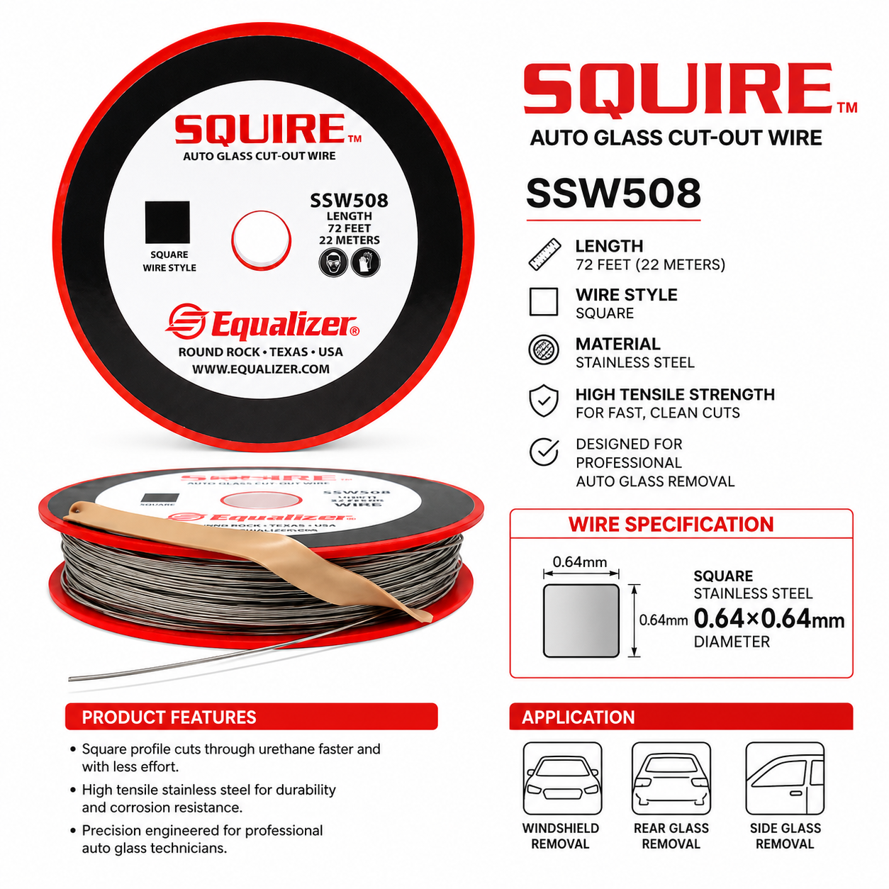 Professional Windscreen Manual Cut-Out Wire System Series | Equalizer庐 / BTB | WT-BW508 / WT-BWK300 / WT-BWK310 / WT-BWK120