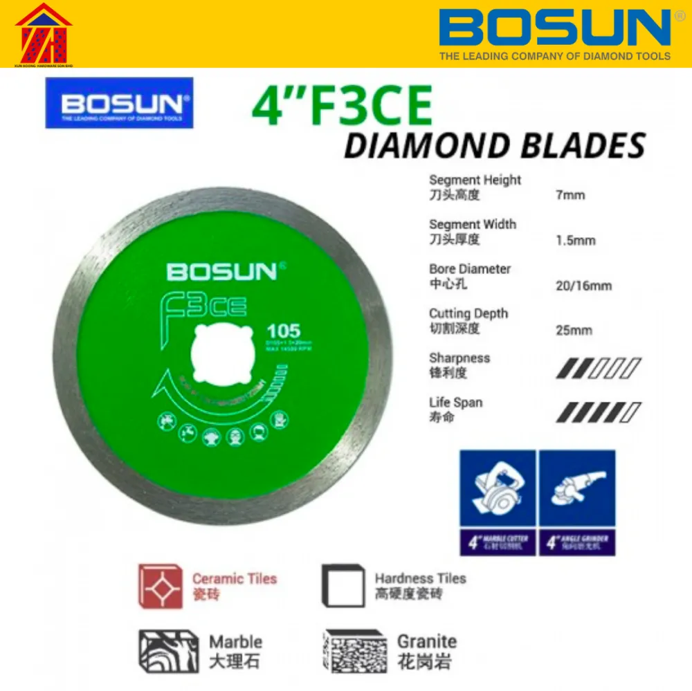 BOSUN Diamond Blade 4" F3CE