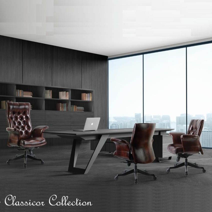 CLASSICOR 19 No.1 Director Office Chair Malaysia | High-Back Leather & Class 4 Gaslift DATARAN PRIMA SELANGOR