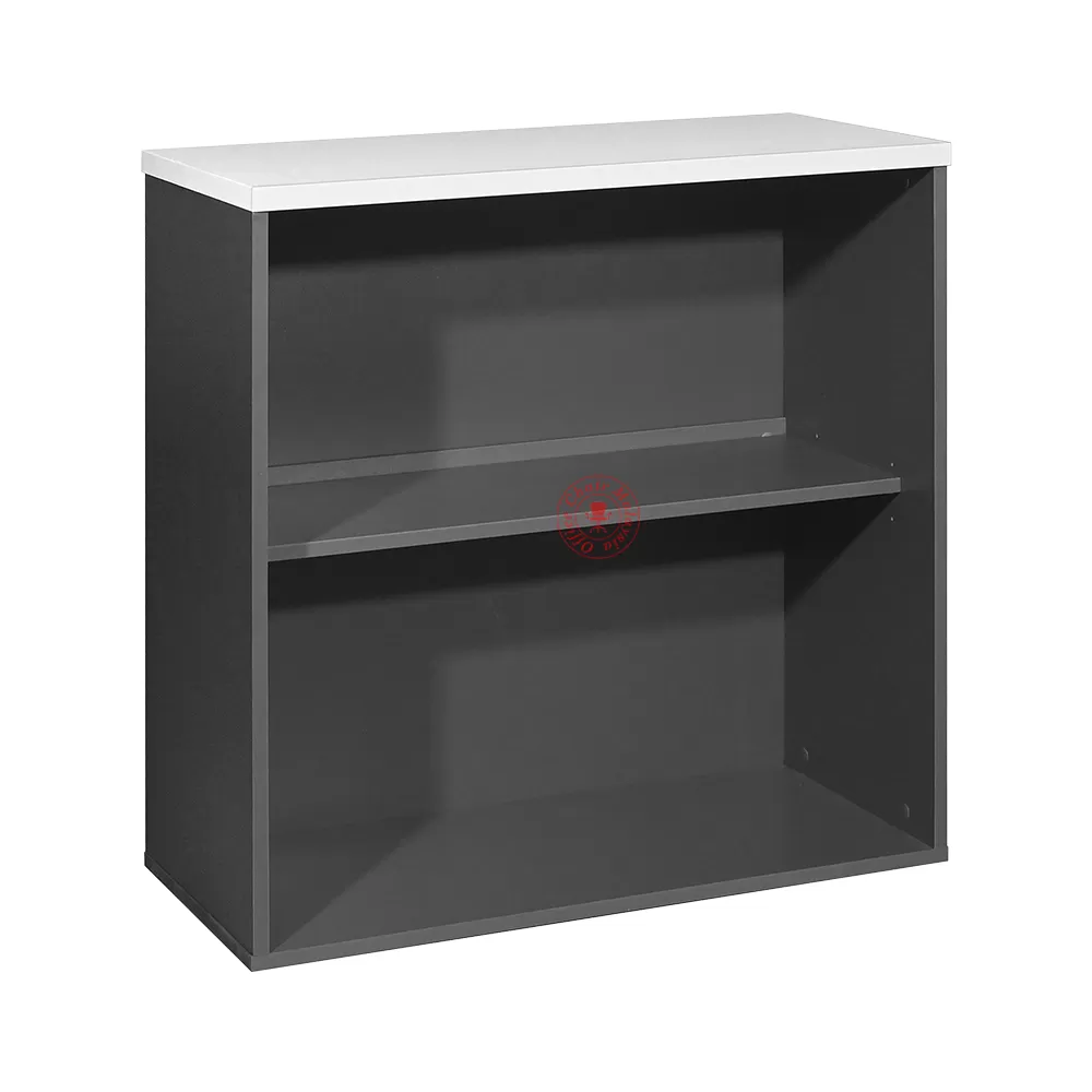 Open Shelf Cabinet / Low Cabinet / Filling Cabinet / Office Furniture / Kabinet Rak Terbuka / Fail Kabinet Rendah - Grey & Dark Grey 