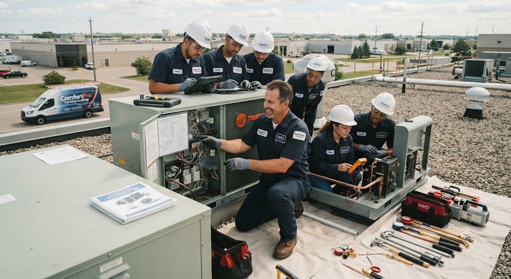 Industrial refrigeration and HVAC installation training