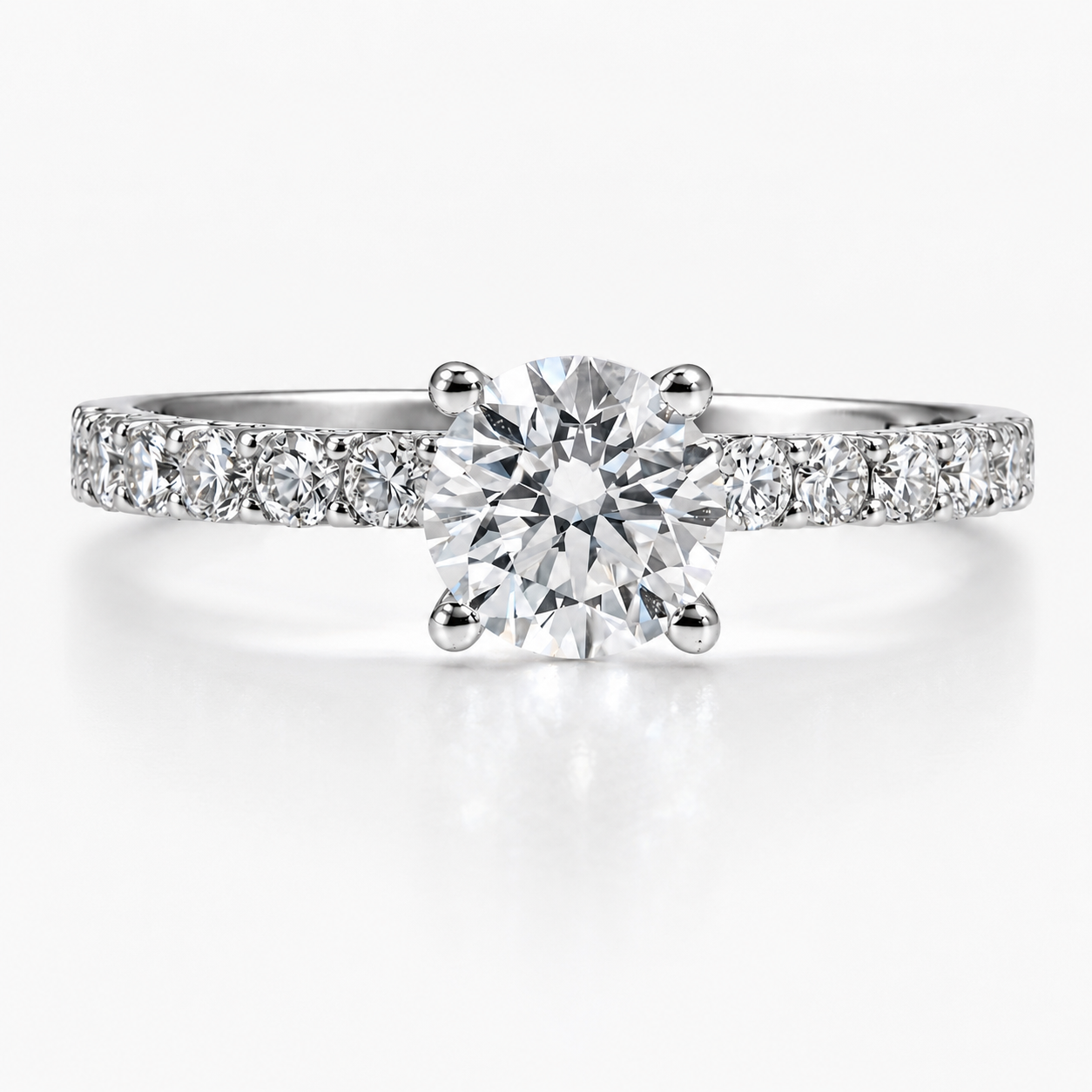 Roman & Co庐 Evaris Star Bloom Split Shank Engagement Ring