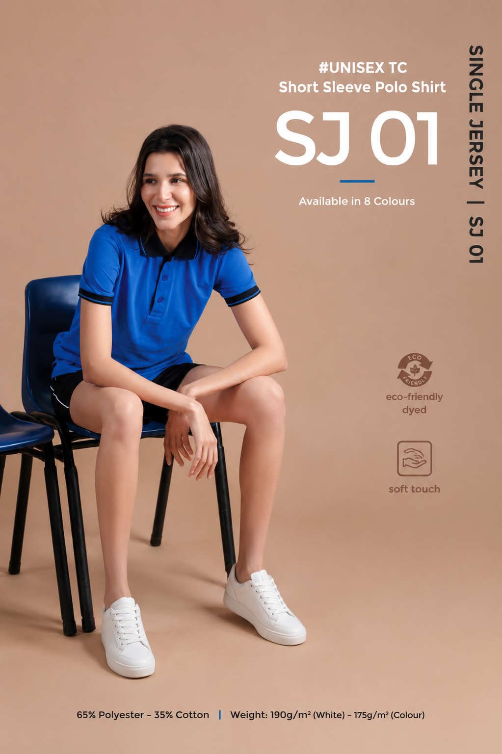 Unisex TC Short Sleeve Polo Shirt - SJ01