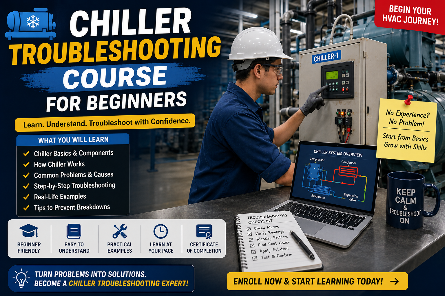 Chiller troubleshooting course for beginners