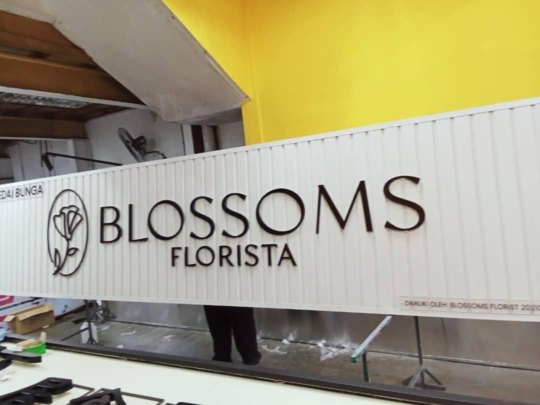 3D Signboard for Florist Shop Blossoms Florista