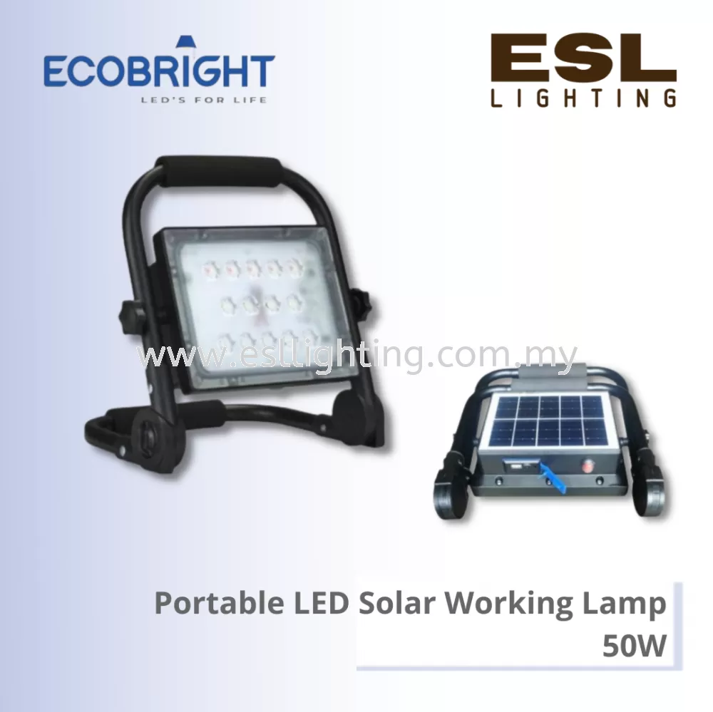 ECOBRIGHT Portable LED Solar Working Lamp 50W - EB-502 50W IP65