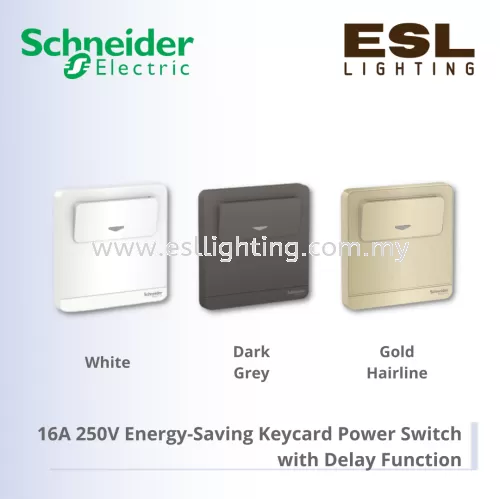 SCHNEIDER AvatarOn 16A 250V Energy-Saving Keycard Power Switch with Delay Function - E8331EKT_WE_G11 E8331EKT_GH E8331EKT_DG_G11