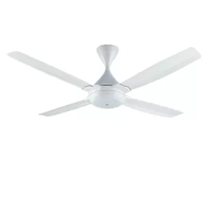 KDK K14TE-WT 4 Blade Remote Control Ceiling Fan DC Motor (White) (140CM/56")