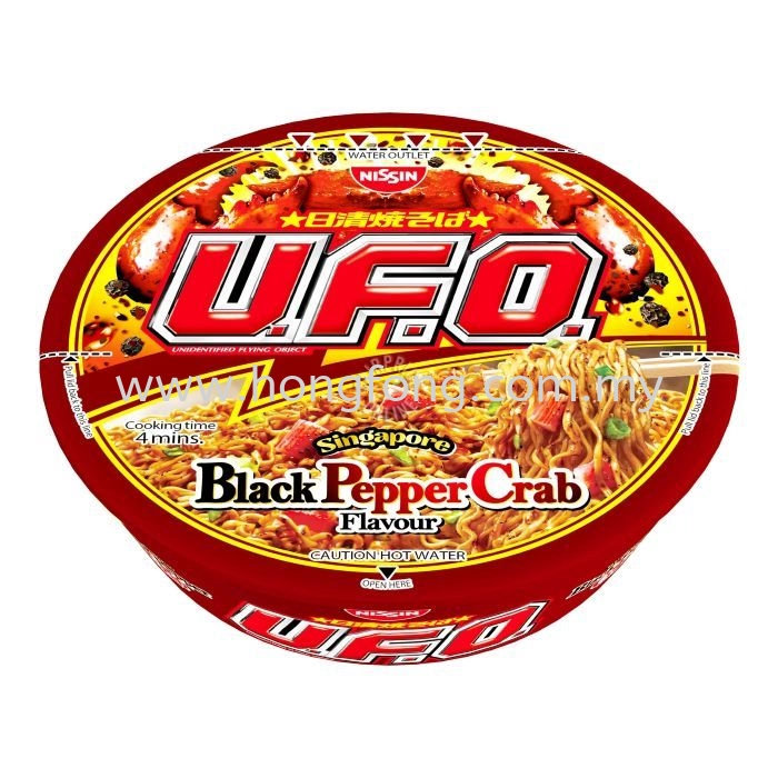 NISSIN UFO BOWL-S'PORE BLK PEPPER CRAB(24*94G)