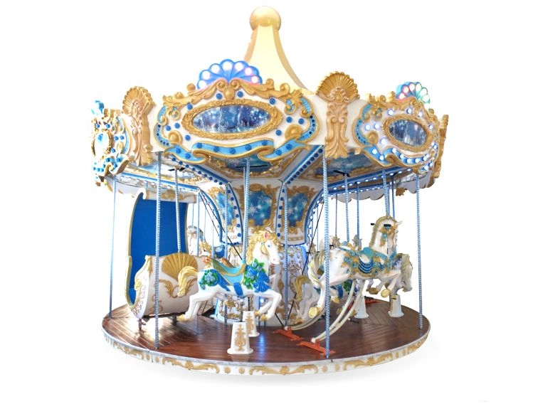 16 Seaters Carousel Amusement Park Horse Carousel For Rent
