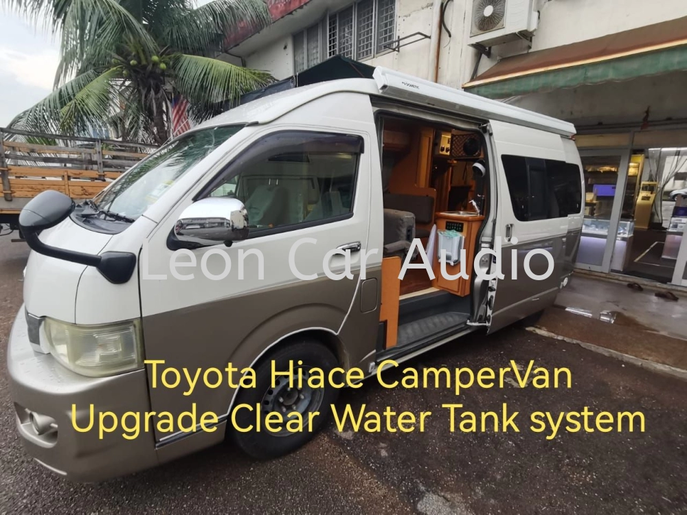 Toyota Hiace CamperVan motorhome Caravan RV upgrade 70L Clear Water Tank system