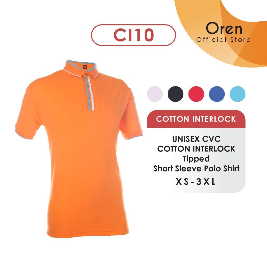 Cotton Interlock Plain Polo Shirt - CI10