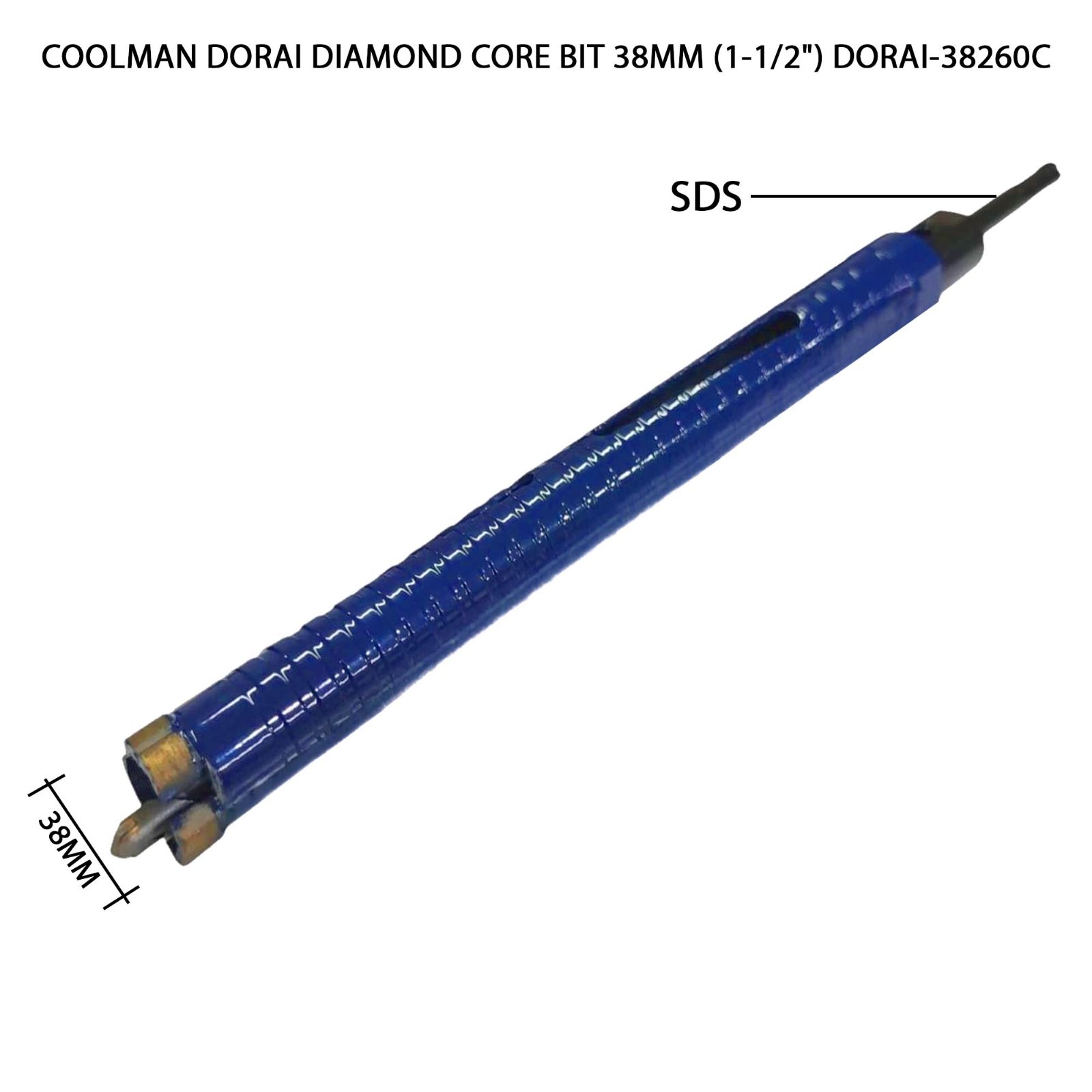 COOLMAN DORAI DIAMOND CORE BIT 38MM (1-1/2") DORAI-38260C