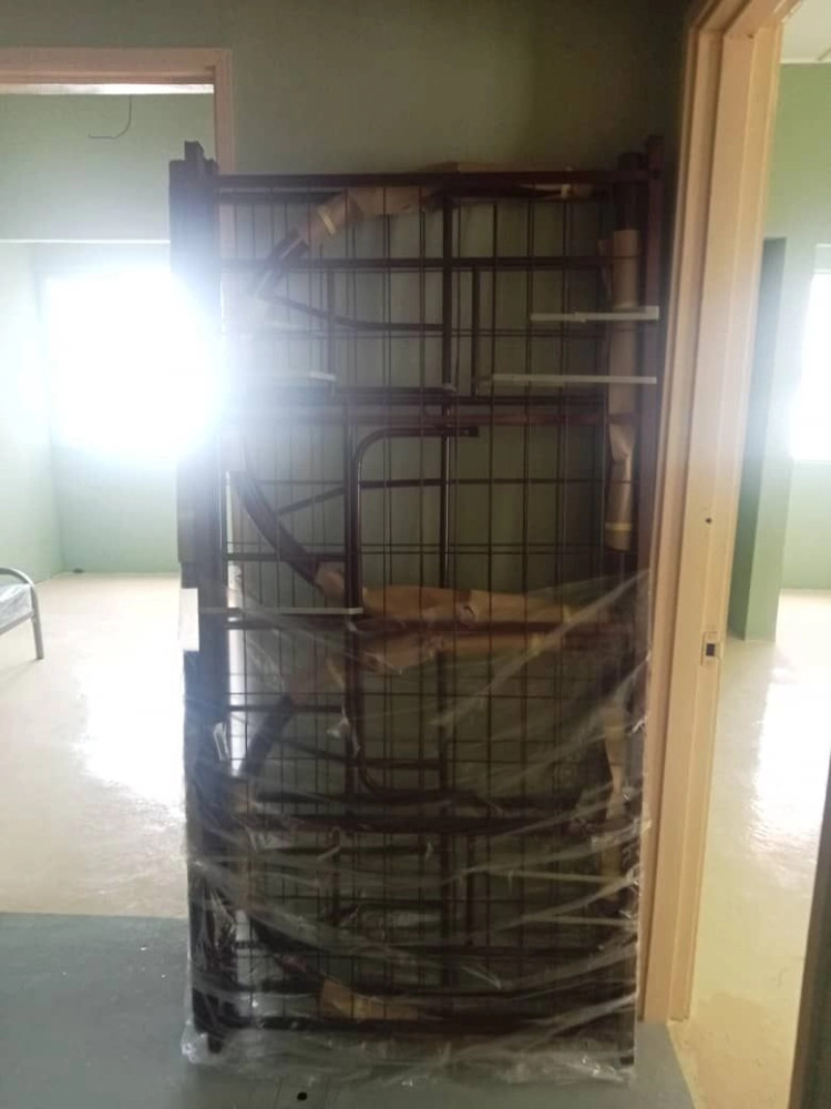 Double Decker Metal Bed RD 50MM | Wooden Locker Wadrobe For Hostel | Single Mattress | Tilam Murah |Hostel Furniture |Pembekal Perabot Asrama | Penang | Bukit Jalil | Cheras | Ampang |