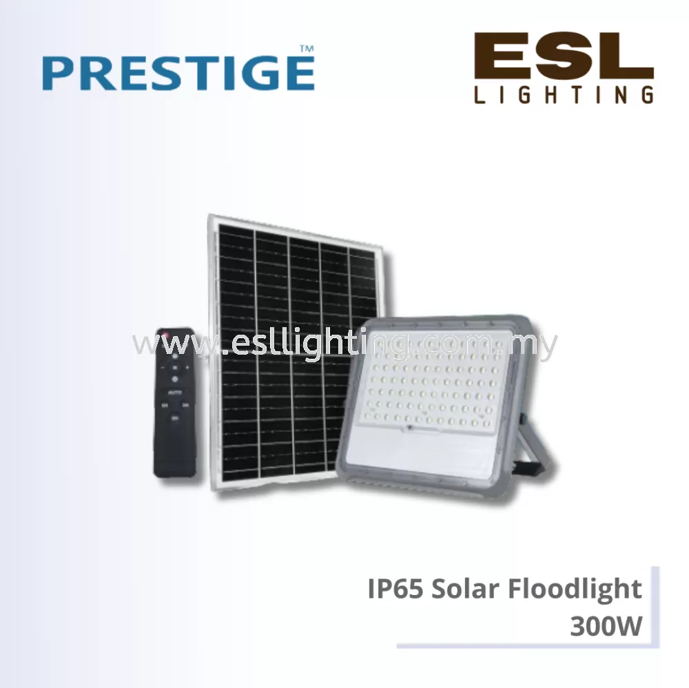 PRESTIGE IP65 Solar Floodlight 300W - PLS-STORM-SL300-FL-FL 6500K