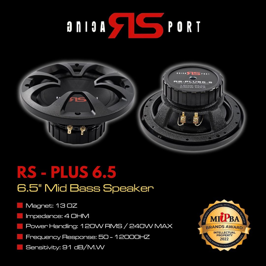 RS Mid Bass Speaker RS-PLUS 6.5