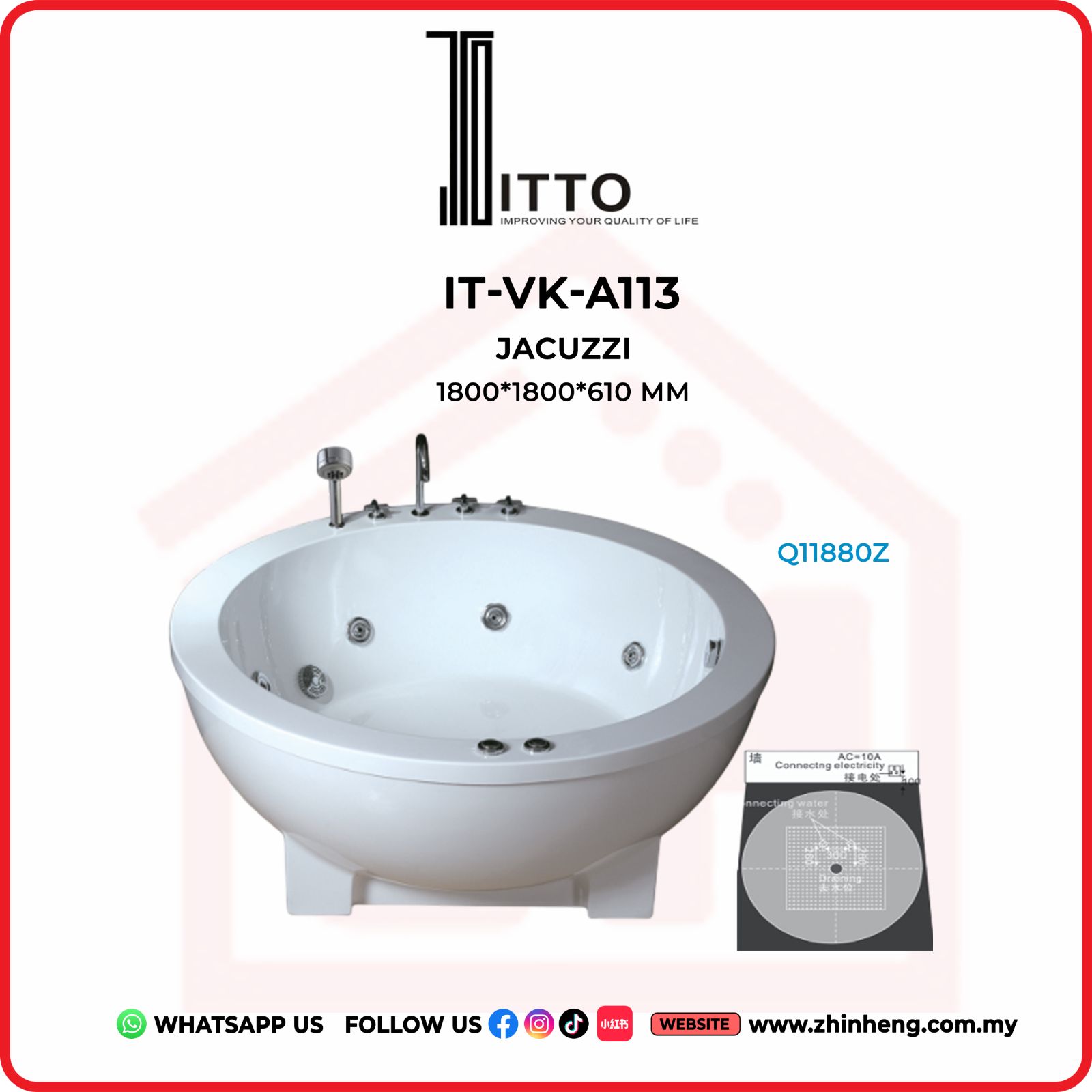 ITTO JACUZZI  IT-VK-A113