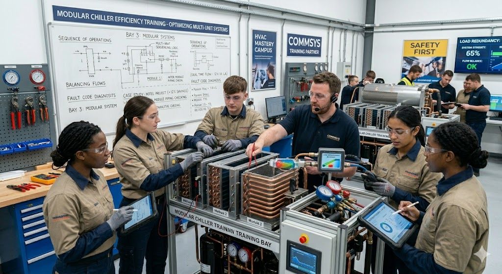 Modular chiller efficiency training