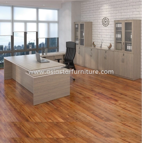 FINO EXECUTIVE DIRECTOR OFFICE TABLE WITH SIDE CABINET & MOBILE 3D