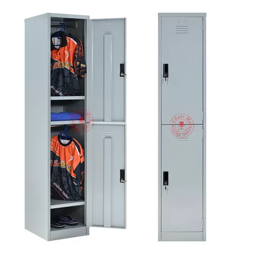 Steel Locker - 2 Compartment (with Handle Cam Lock)