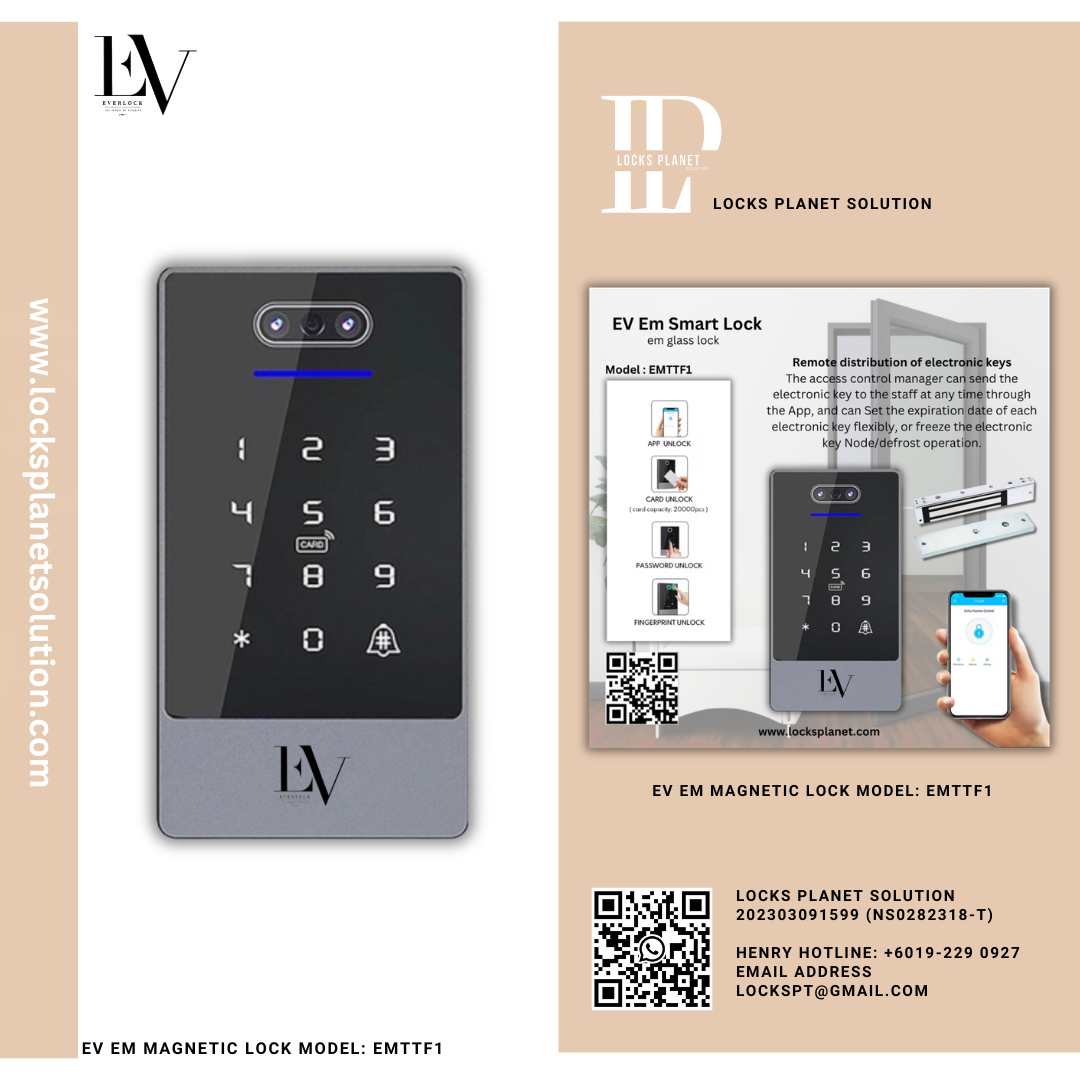 EV EM MAGNETIC LOCK MODEL: EMTTF1