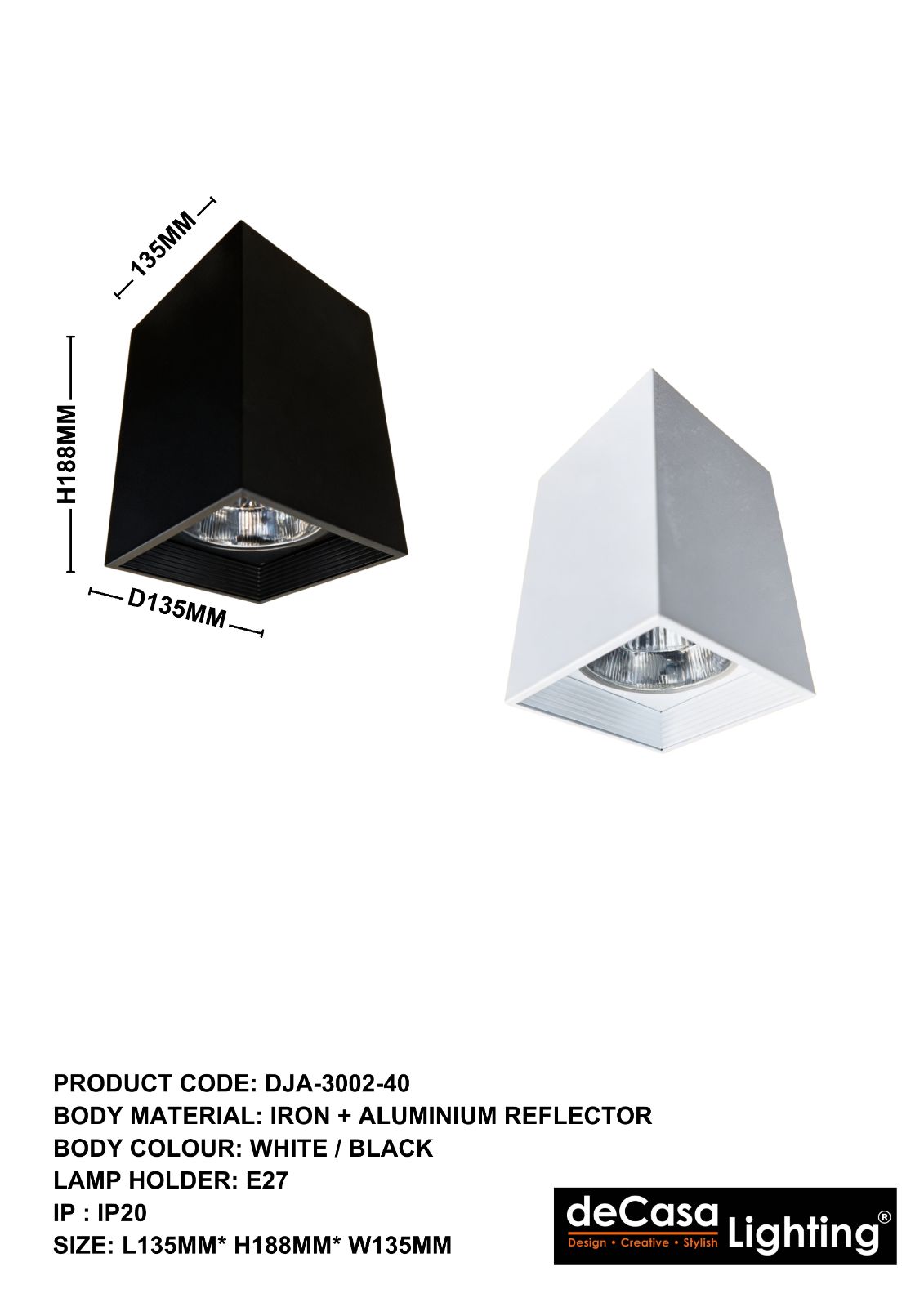SURFACE DOWNLIGHT (DJA-3002-40)