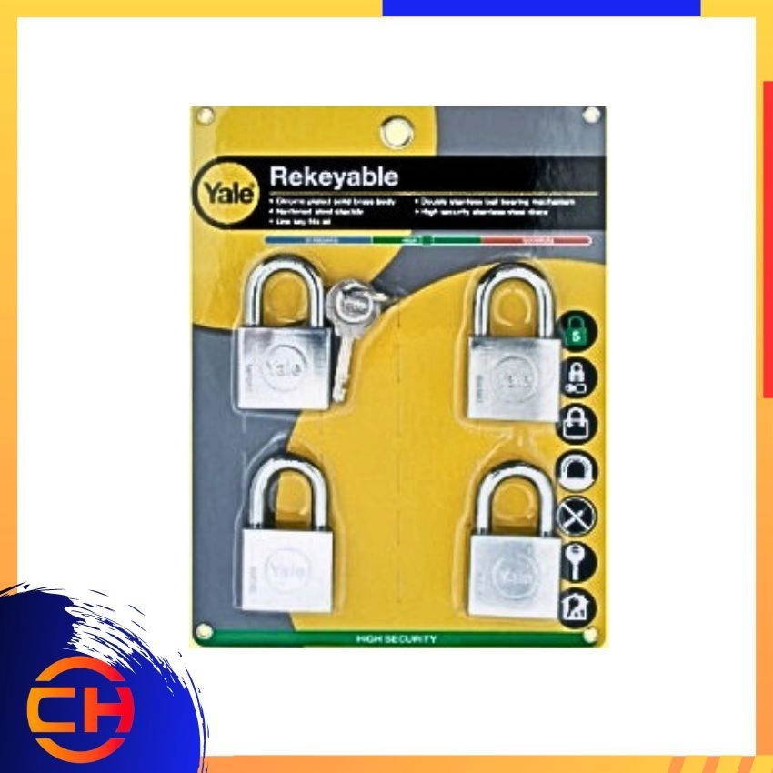 YALE Y - SERIES PADLOCK RANGE Y118 STANDARD / LONG SHACKLE PADLOCK 